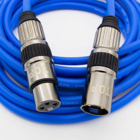 탑라인에이치디 HDTOP XLR 블루 연장 케이블 (1m, HT-TP1371)