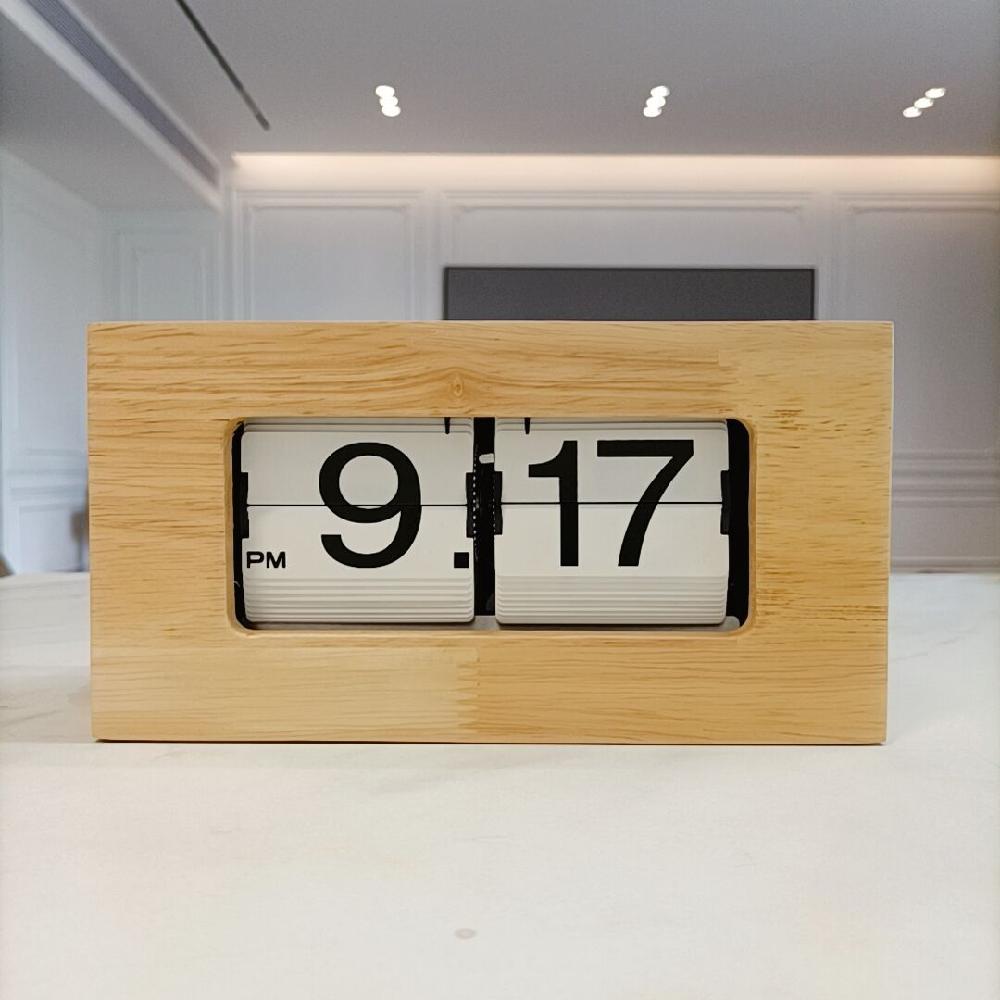 인테리어 탁상 플립시계 자동 클래식 탁상시계 이미지 6