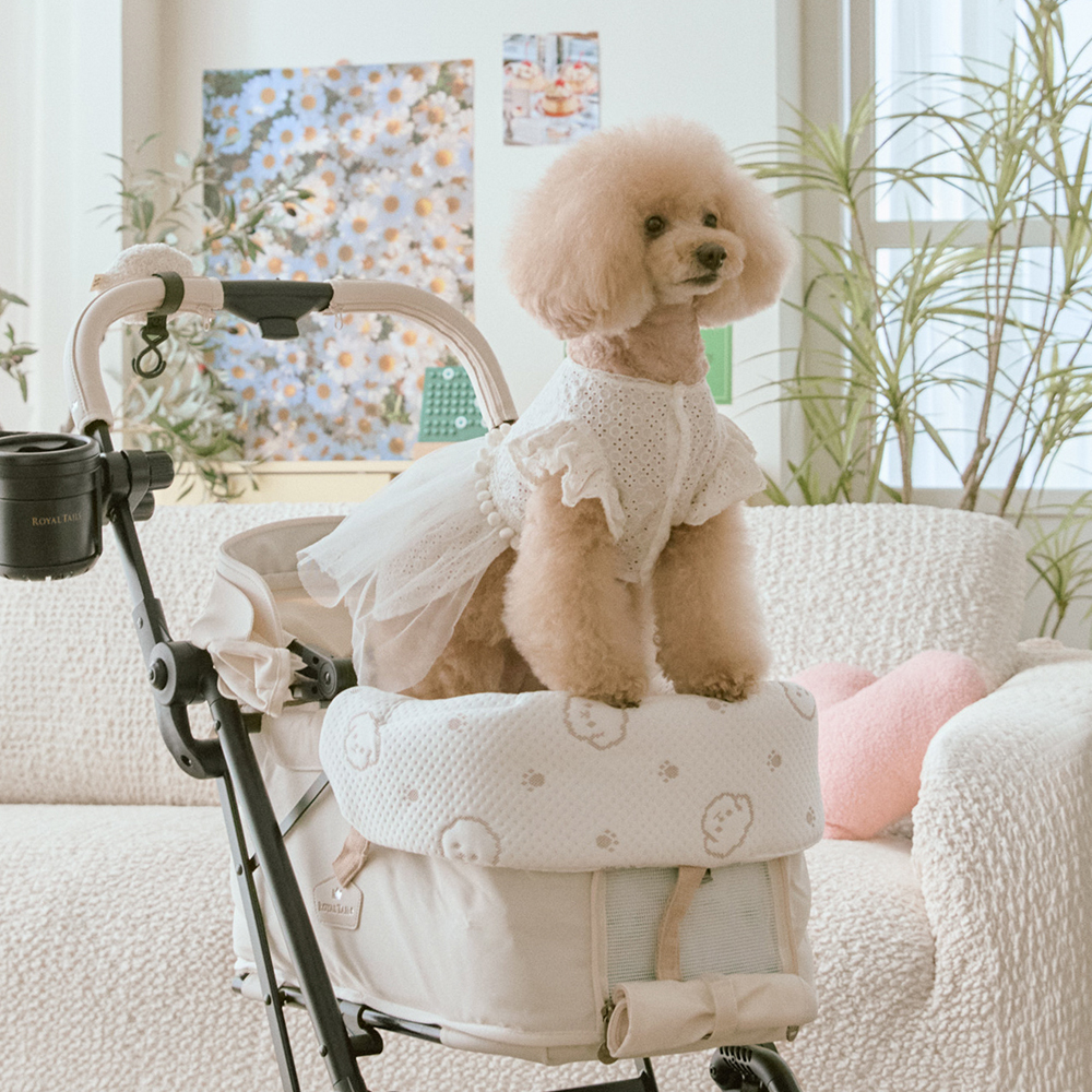 여름 강아지 유모차가드 쿠션 개모차 컴포티 턱받침 범퍼가드 히말라야 말랑 퍼피, One size