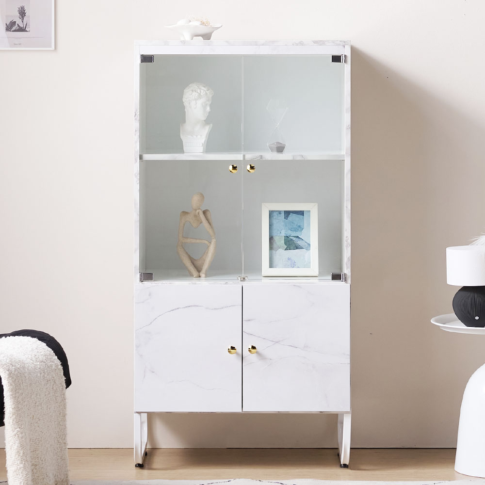 소로 레고 술장식장 양주장 3단 엔틱 유리진열장