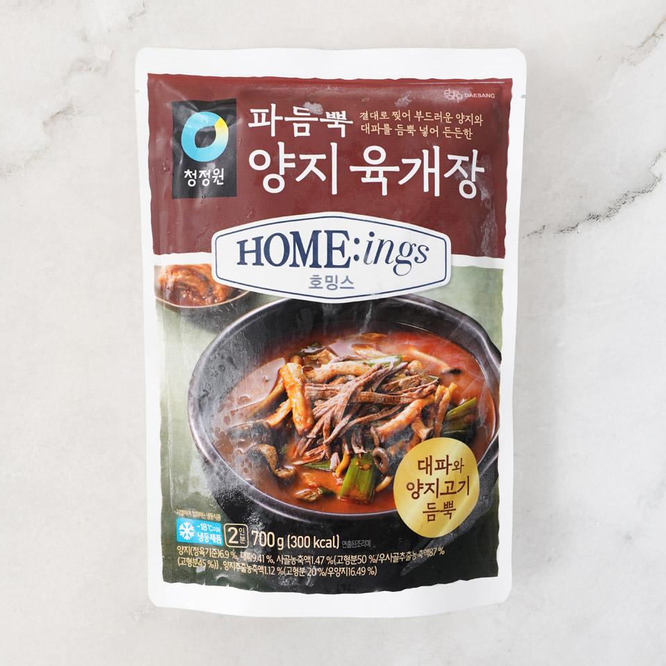 메가마트 대상 청정원 호밍스 파듬뿍 양지육개장 700g - 상품 이미지