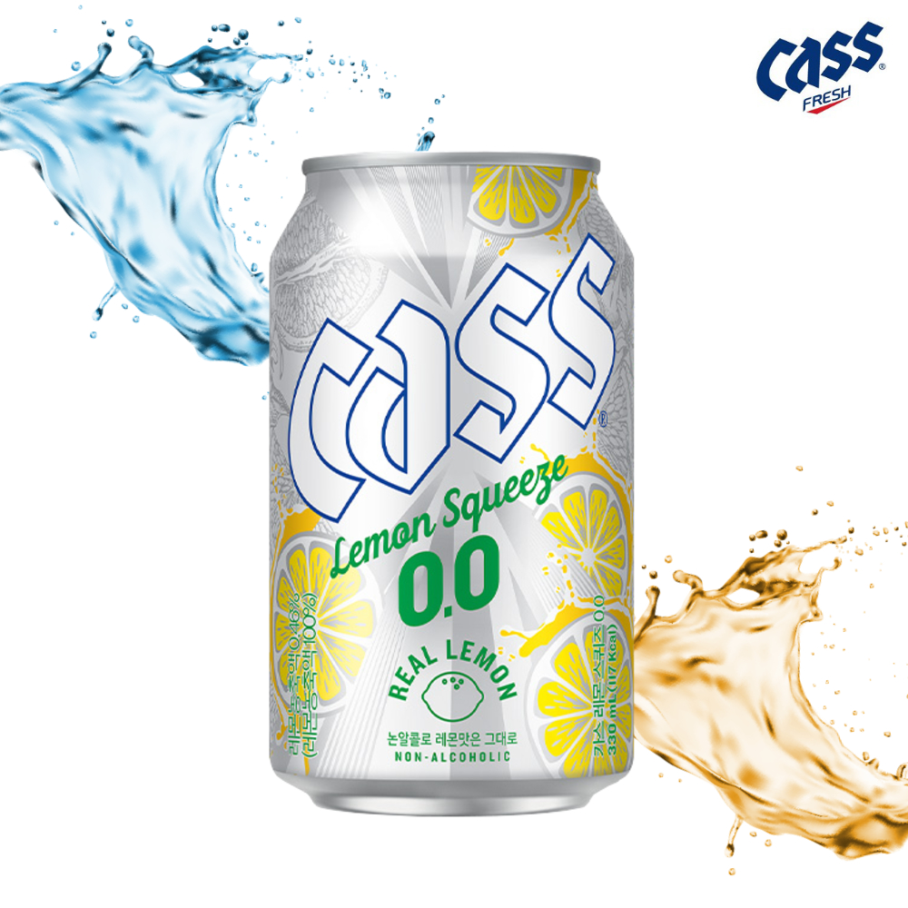 카스 제로 레몬 스퀴즈 0.0 330ml 22캔 +맥주잔 논알콜 무알콜 맥주맛 - 상세 이미지 3