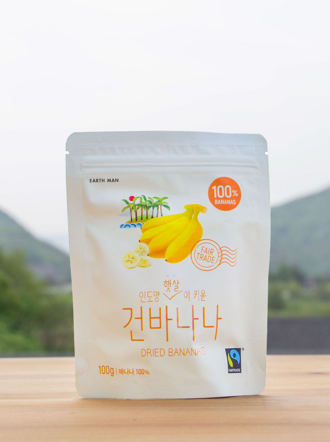 무설탕 건과일 건바나나 100g 공정무역 어스맨 - 상품 이미지