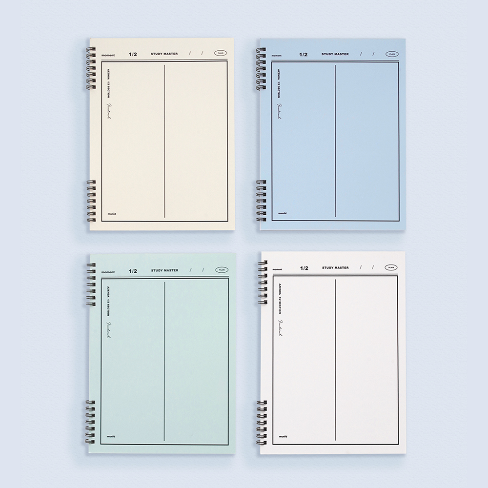 [SET] 뮤니드 스프링 파스텔 수학 연습장 코넬 라인 노트 세트 이미지 4