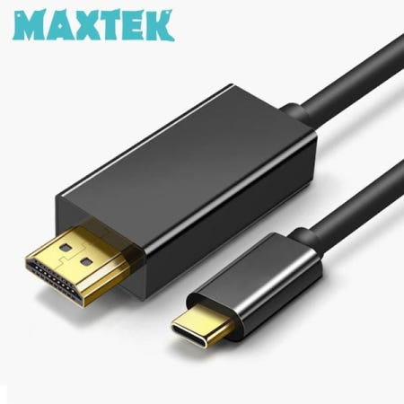 맥스텍코리아 USB Type-C to HDMI 영상 변환 컨버터 MHL 미러링 케이블 1.8M 블랙 스마트폰 미러링 덱스지원 맥스텍 MT669