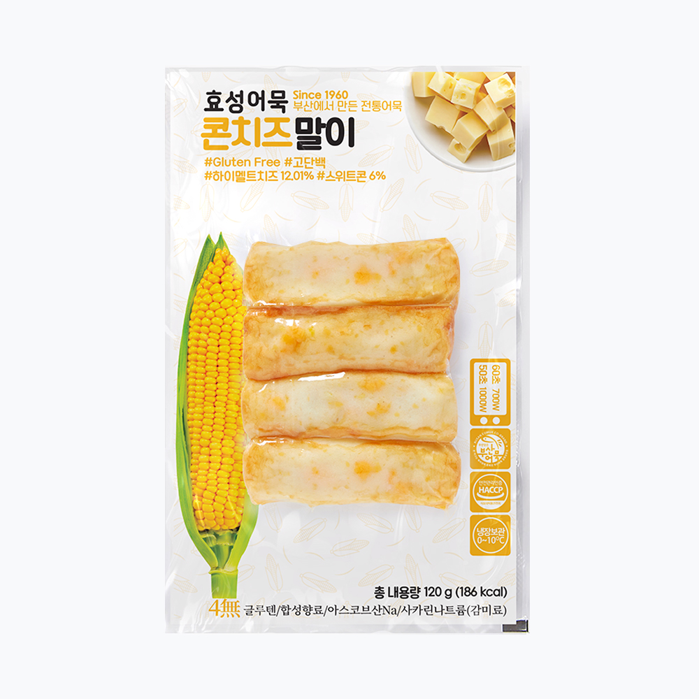 효성어묵 콘치즈말이 4개입 - 상품 이미지