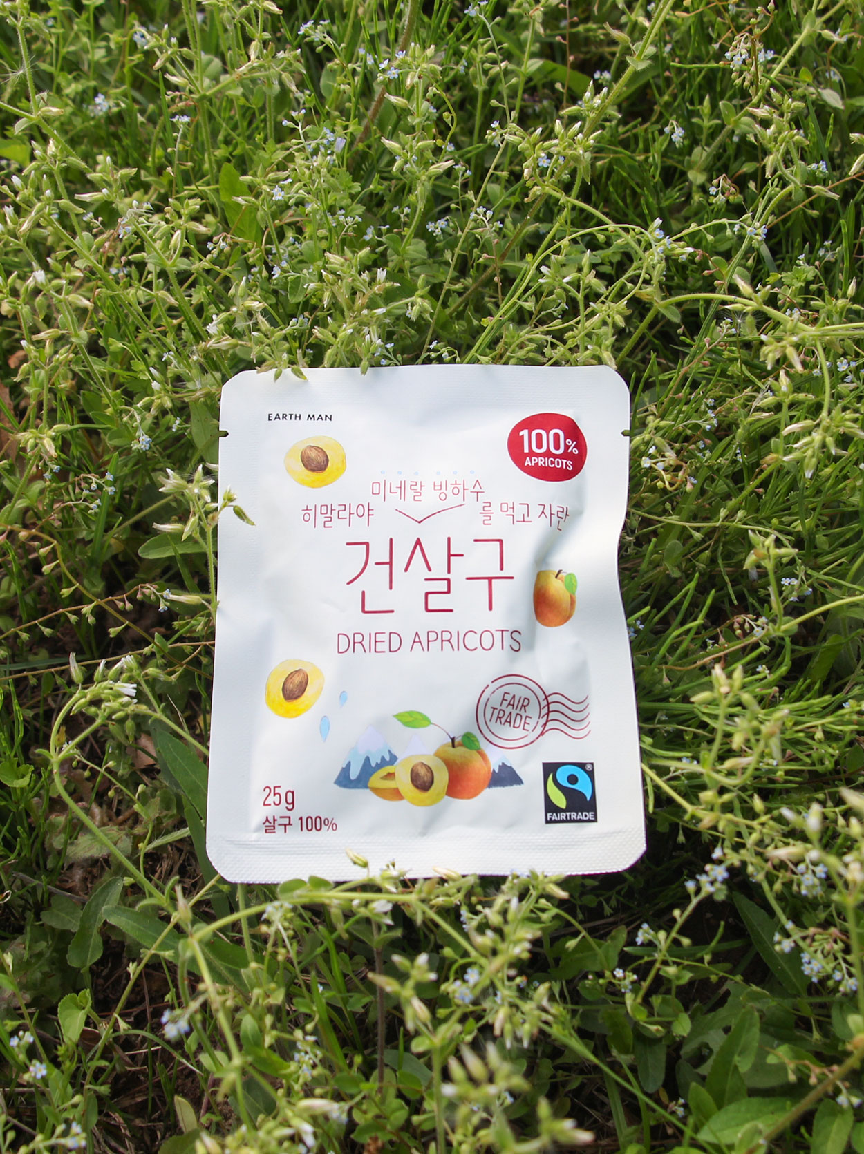 무설탕 건과일 건살구 25g x 5개 공정무역 어스맨 - 상품 이미지