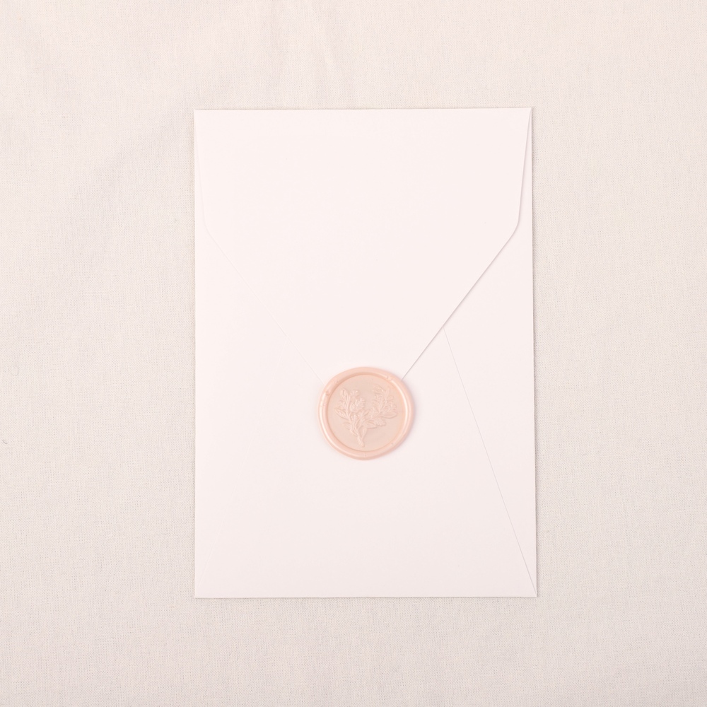 플로럴 실링왁스 스티커 꽃 핑크 원형 웨딩 청첩장 봉투 결혼 답례품 30mm 25p - 상세 이미지 4