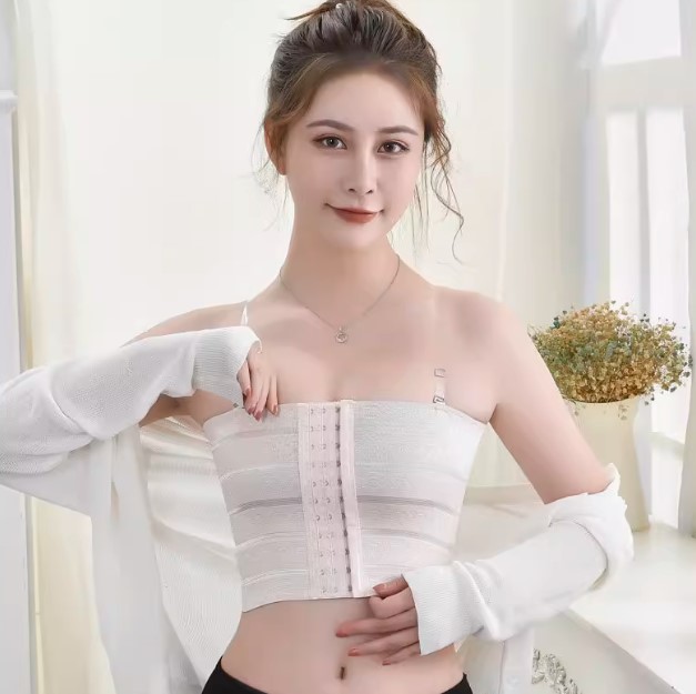 가슴작아지는브라 압박 큰가슴 작아보이는 축소 보정 속옷 붕대형 스킨 업그레이드 S - 상품 이미지