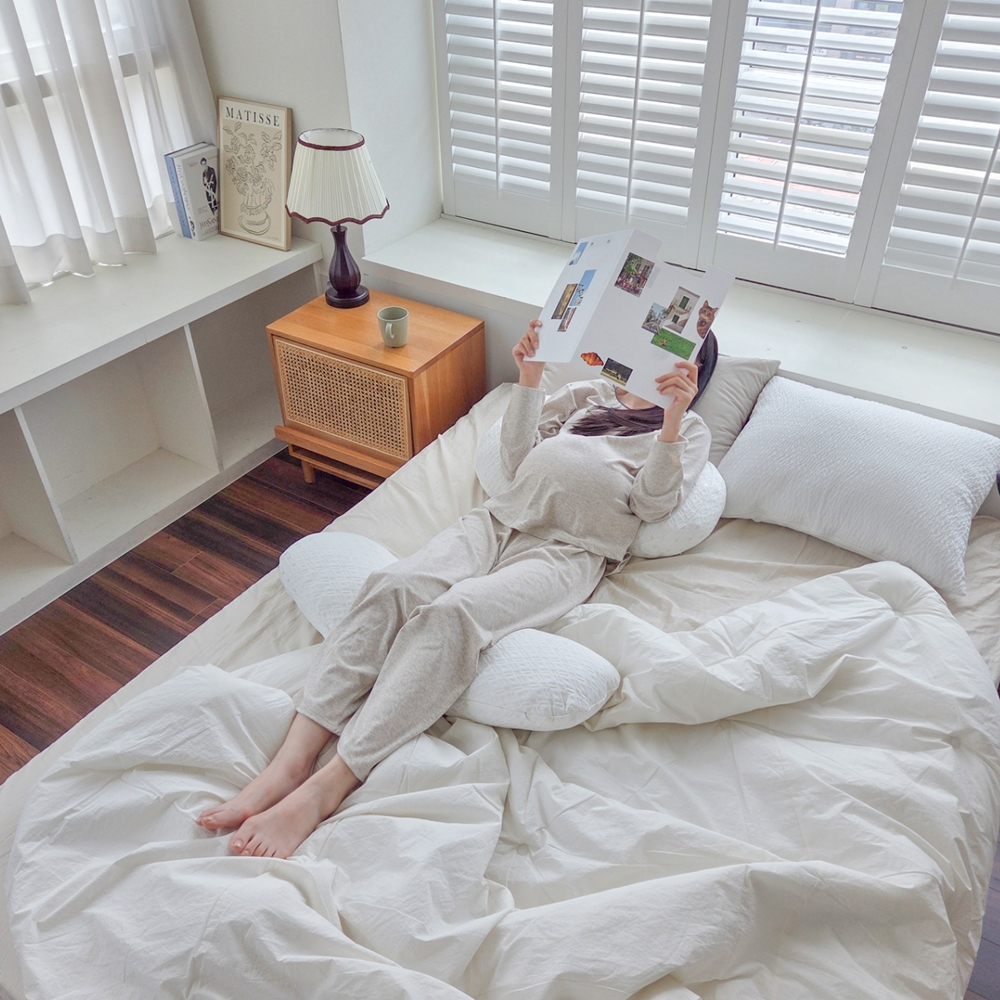 띵덕 T자형 임산부 바디필로우 베개 배받침 임신축하선물