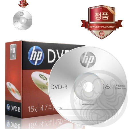 크렌 DVD-R 16X 슬림 개별포장 4.7GB 120min 10개 DVDCD 공씨디