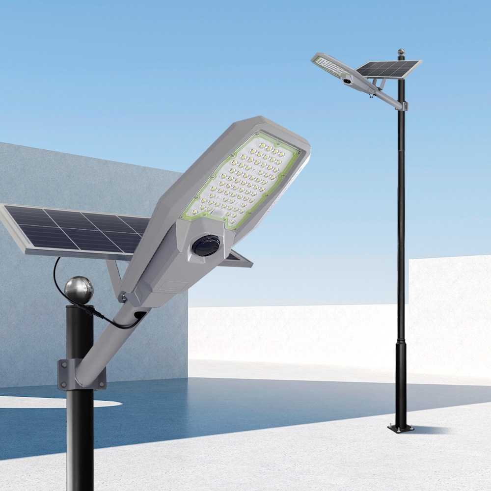 태양열 주차장 조명등 태양광 UFO가로등 LED 조명 전구 외등 볼라드등 300W 기둥4M - 상품 이미지