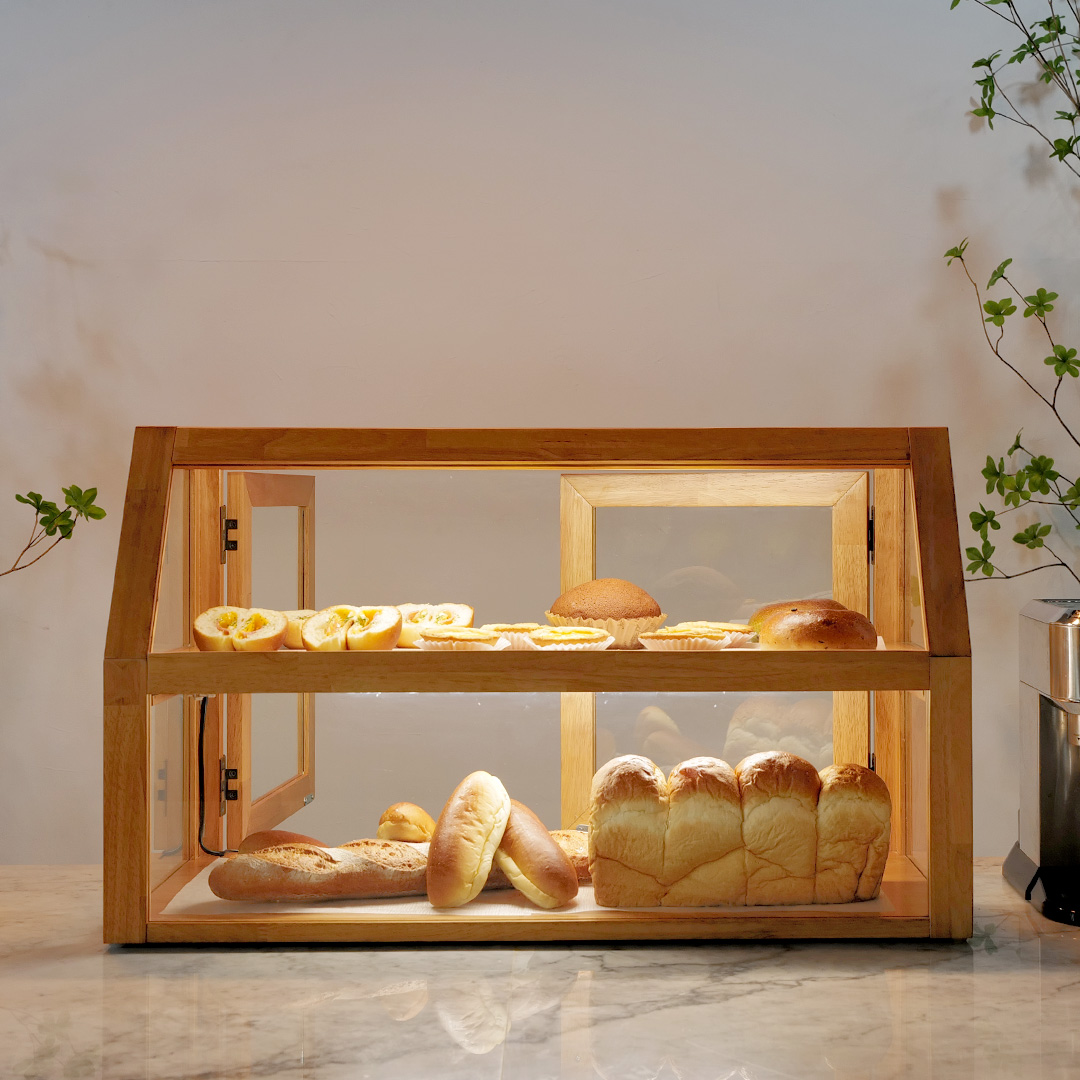 자야캠핑 오울루 베이커리 디저트 카페 1320 원목 수납장 쇼케이스 진열대 800