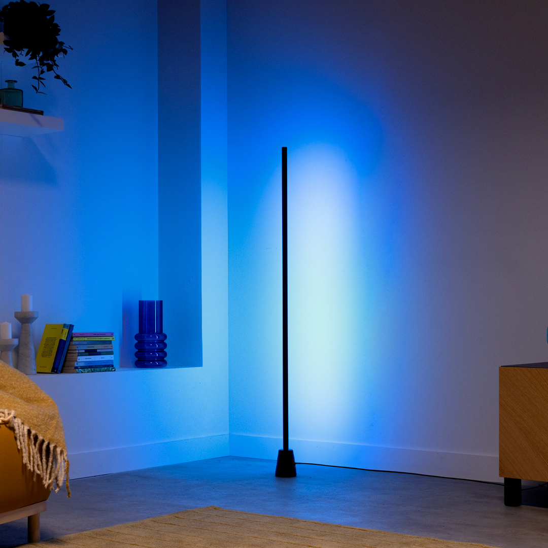 필립스 위즈 led 장스탠드 거실스탠드조명 플로어스탠드 일체형 2팩 x 블랙