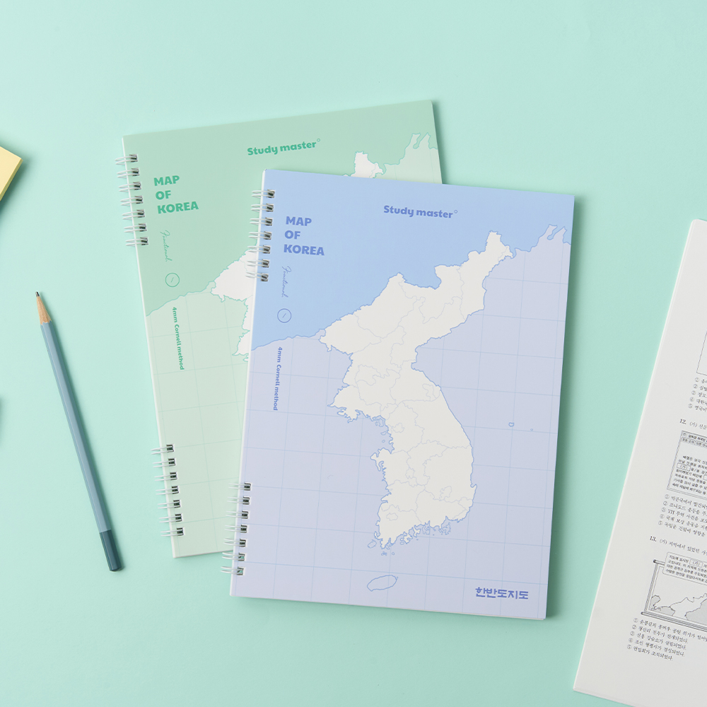 [SET] 뮤니드 스프링 한반도 지도 코넬 그리드 노트 2권 세트 - 상세 이미지 5