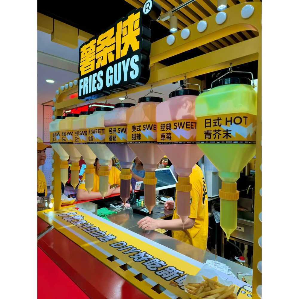 거꾸로 소스통 업소용 대용량 양념통 디스펜서 용기 3.5L 5개 - 상세 이미지 3