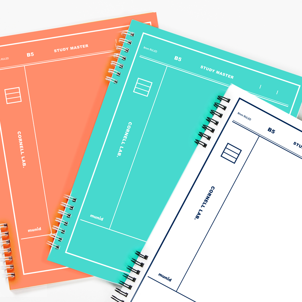 [SET] 뮤니드 스프링 8mm 코넬 라인 노트 8종 세트 이미지 3