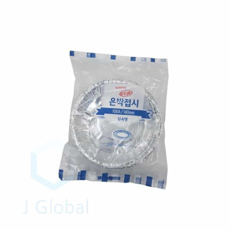 제이스글로벌OEM 은박접시 140mm 10개입 은박용기 여행일회용품 캠핑준비물