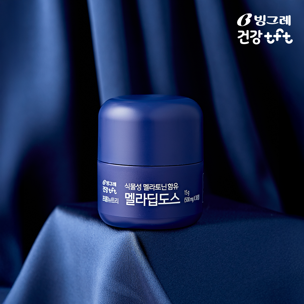 빙그레 프롬뉴트리 멜라딥도스 미국 식물성 멜라토닌 5mg 함유 30정, 6개 이미지 3