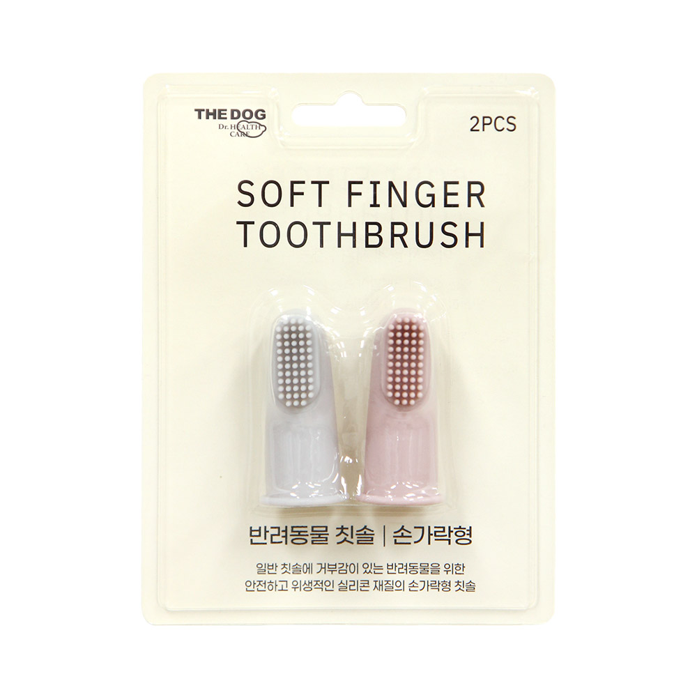 더독 소프트 손가락 칫솔 2pcs