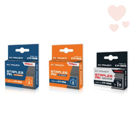 [이엑스파워] 1000pcs 타카총핀 목공핀 에어타카핀 스테이플심