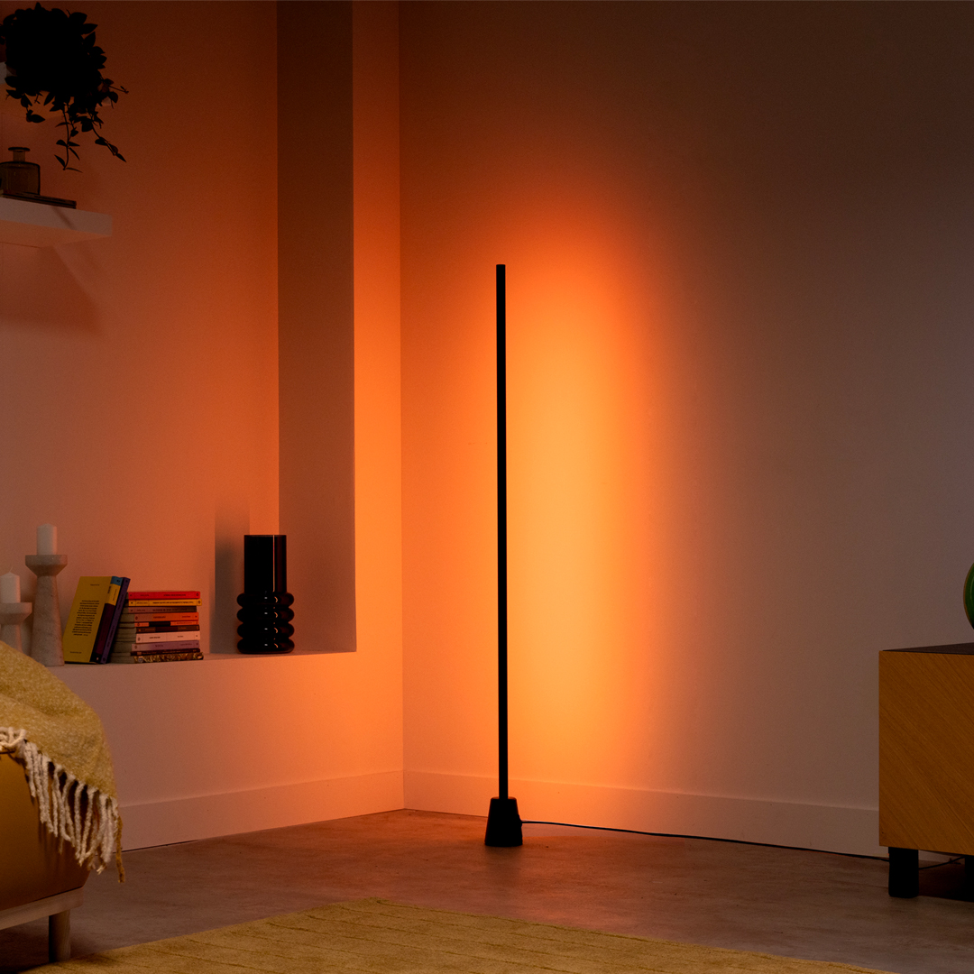 필립스 위즈 led 장스탠드 거실스탠드조명 플로어스탠드 일체형 2팩 x 블랙