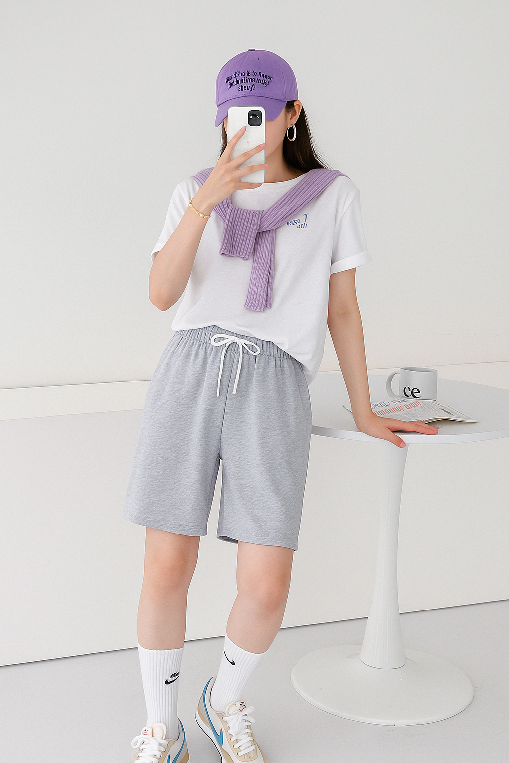 시원한 여자 여름 밴딩 반바지 8컬러  팬츠 데일리룩 원데이핏 ONeday fit - 상세 이미지 5