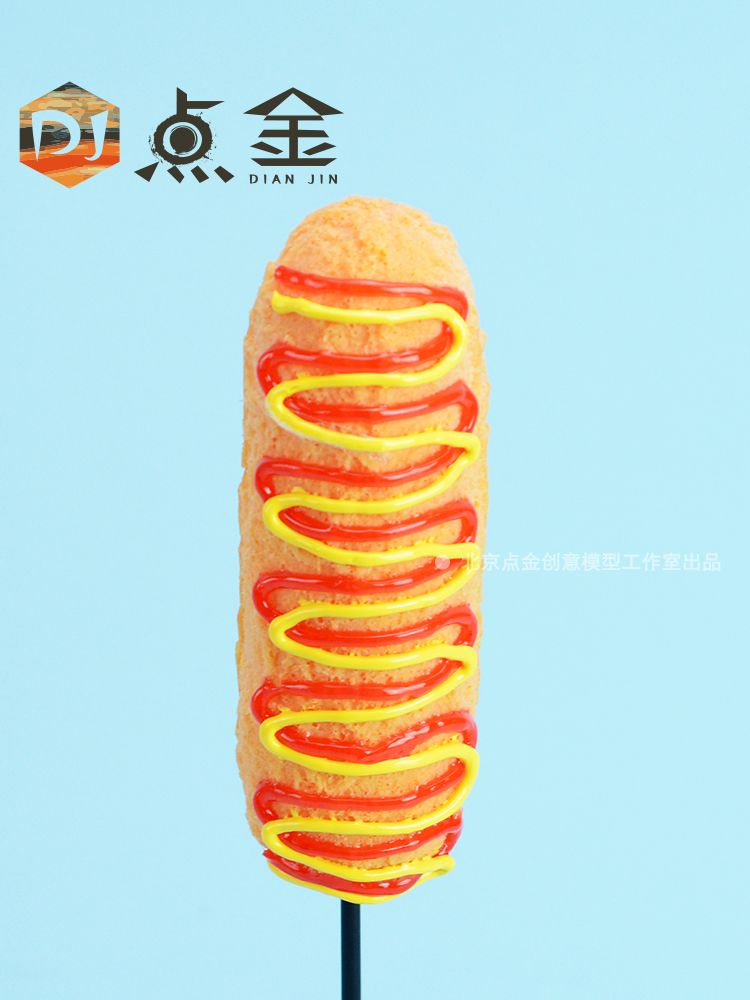핫도그 모형 모짜렐라 치즈 감자 진짜 같은 음식 샘플 소품 장식 촬영 인테리어 - 상세 이미지 5