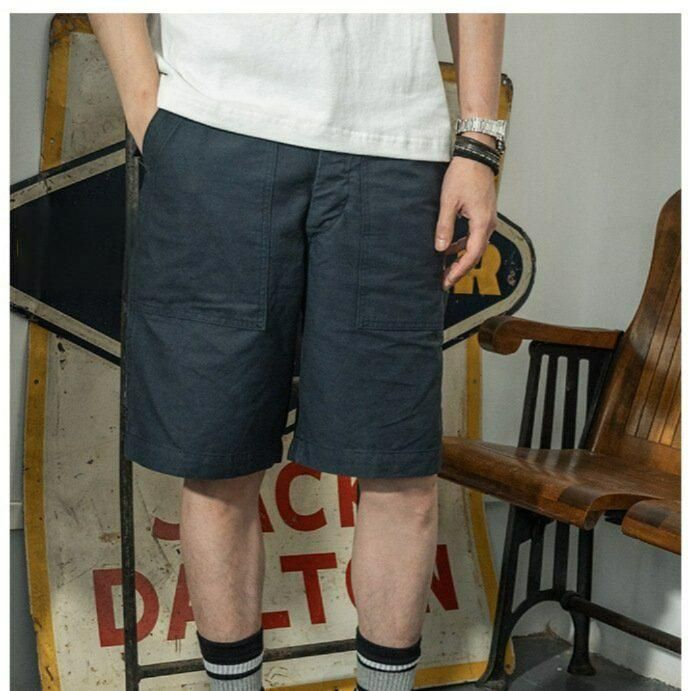 논스탁 브론슨 OG-107 밀리터리 숏 팬츠 반바지 복각 워크웨어 아메카지 아메리칸 빈티지 아미 그린 XL - 상세 이미지 2
