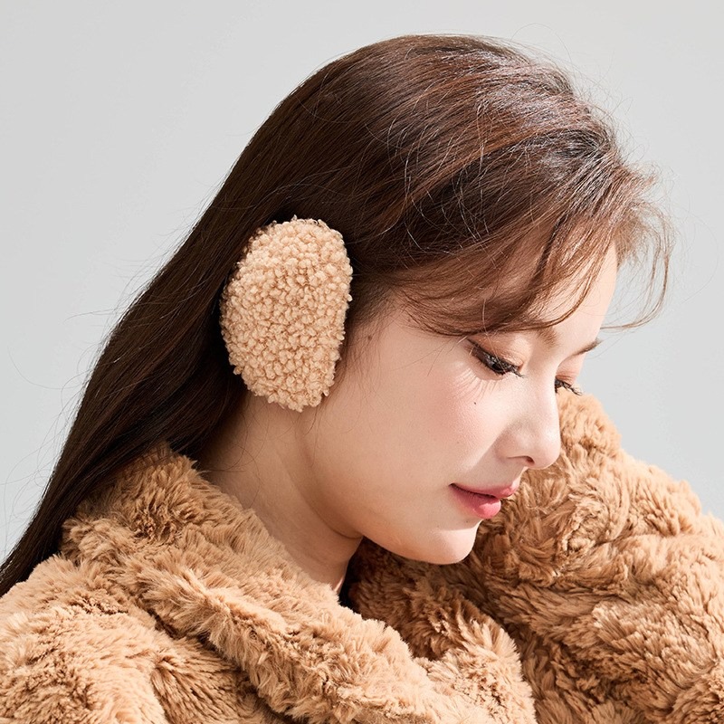 톡톡창고 뽀글이 이어머프 끈없는귀마개 양털 분리형 똑딱이 귀도리 - 상세 이미지 3