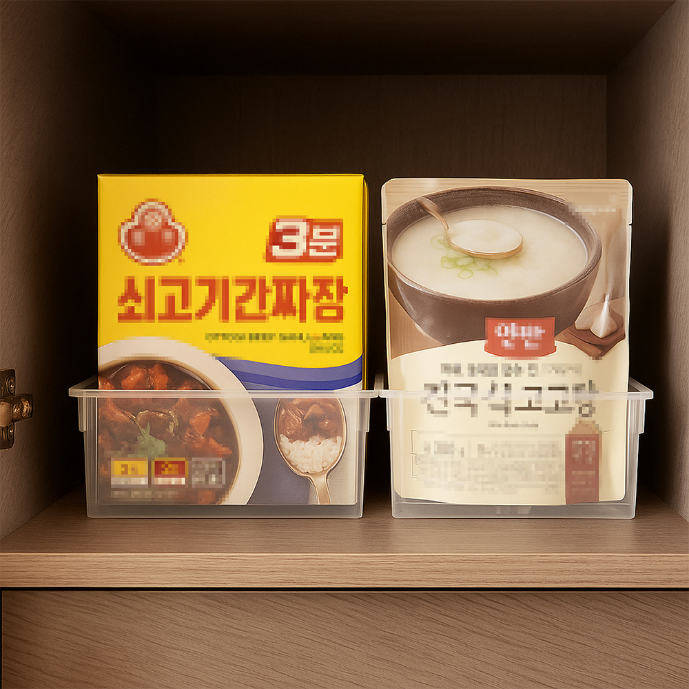 선입선출 푸쉬형 라면 보관함 정리함 펜트리 수납함 Jeepsaram - 상세 이미지 3