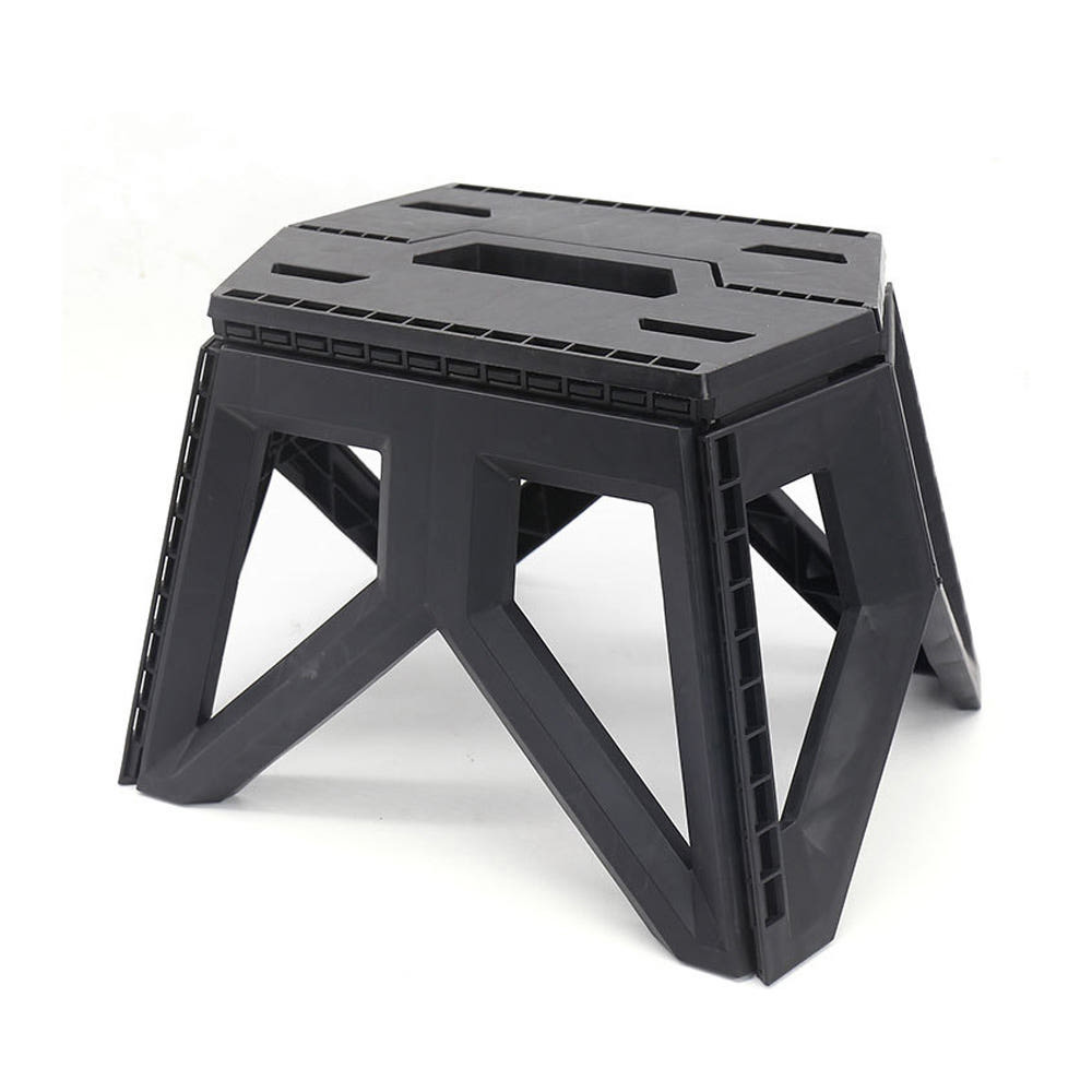 UH 접이식 발판 미니 간이 의자 블랙 중형