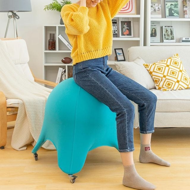 실내 짐볼 의자 홈트레이닝 필라테스볼 헬스 요가 운동기구 의자 밸런스볼 - 상세 이미지 2
