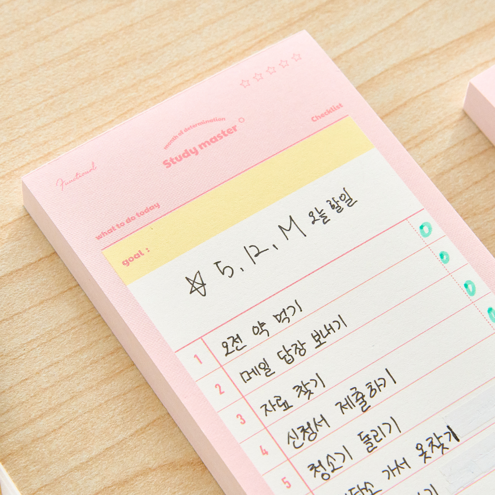 뮤니드 체크리스트 핸디 메모패드 - 상세 이미지 4