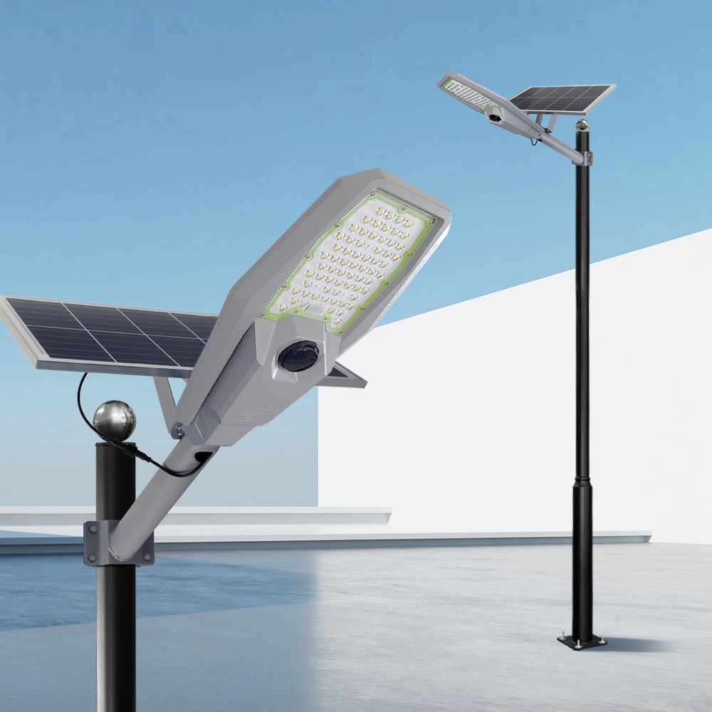 태양열가로등 헤드 LED 태양광 센서등 보안등 열주등 공원 가로등 600W 기둥 3M - 메인 이미지