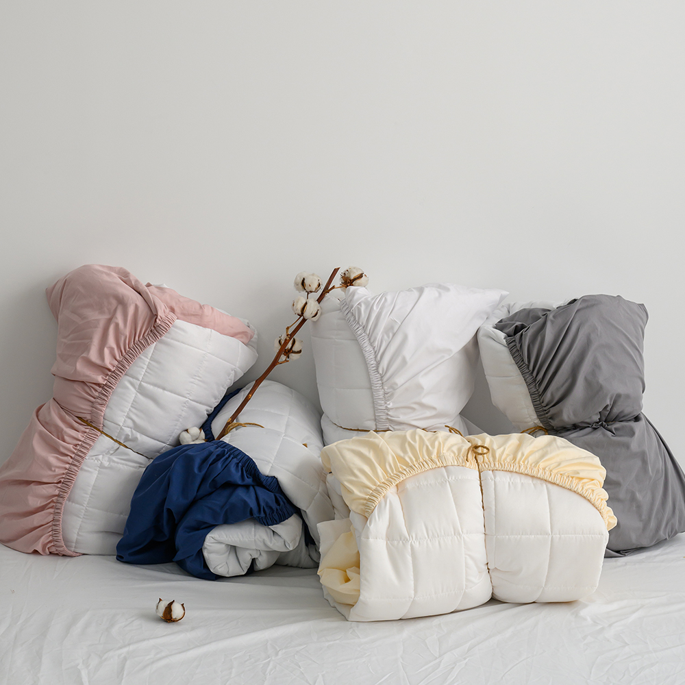 라포니 국산 순면 누빔 침대 매트리스 밴딩 커버 9컬러 5사이즈