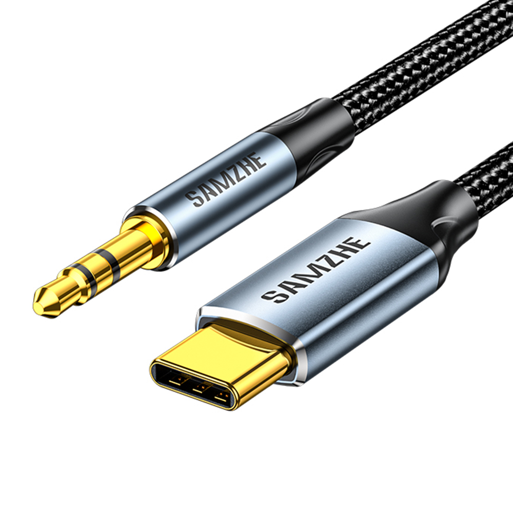 삼지 하이파이 DAC C타입 to 3.5mm 오디오 AUX 케이블 JL10 - 상품 이미지