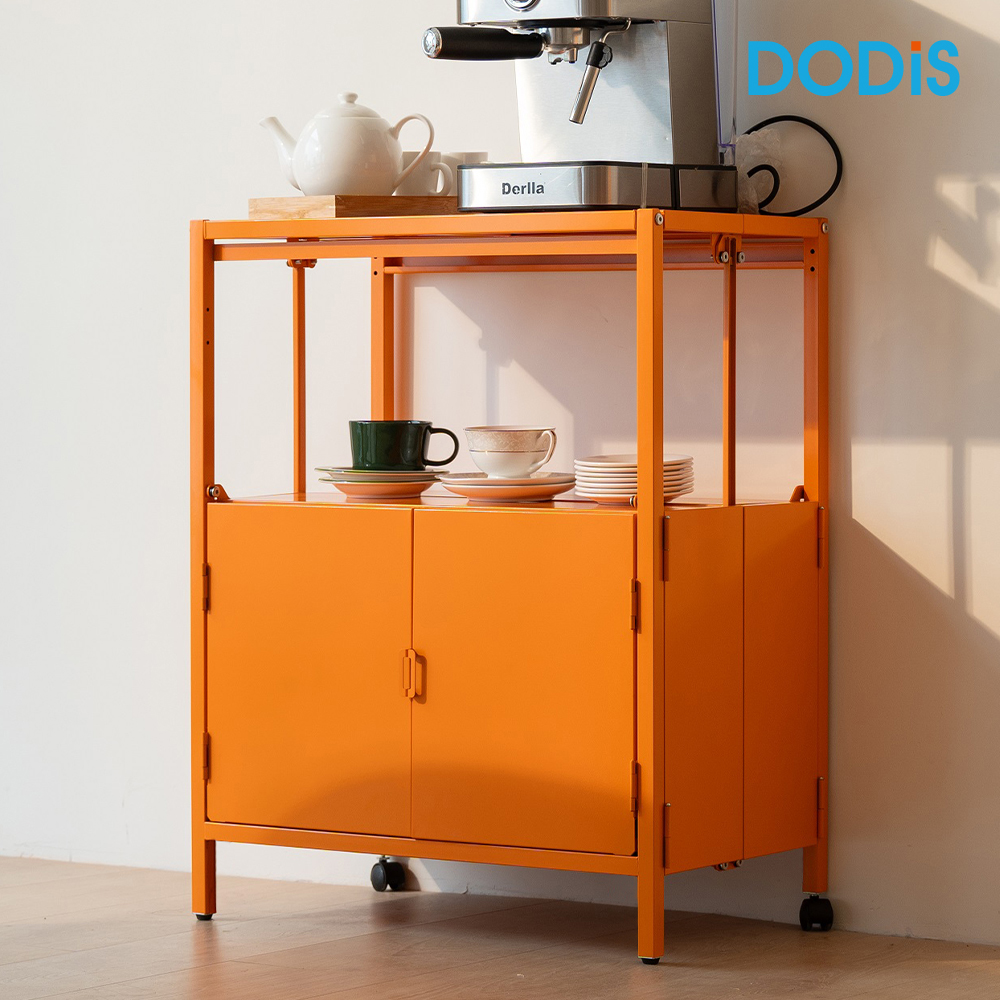 폴딕스 005 모듈 수납장 틈새 거실 철제 베란다 접이식 미드센츄리 폭좁은 수납장 2단