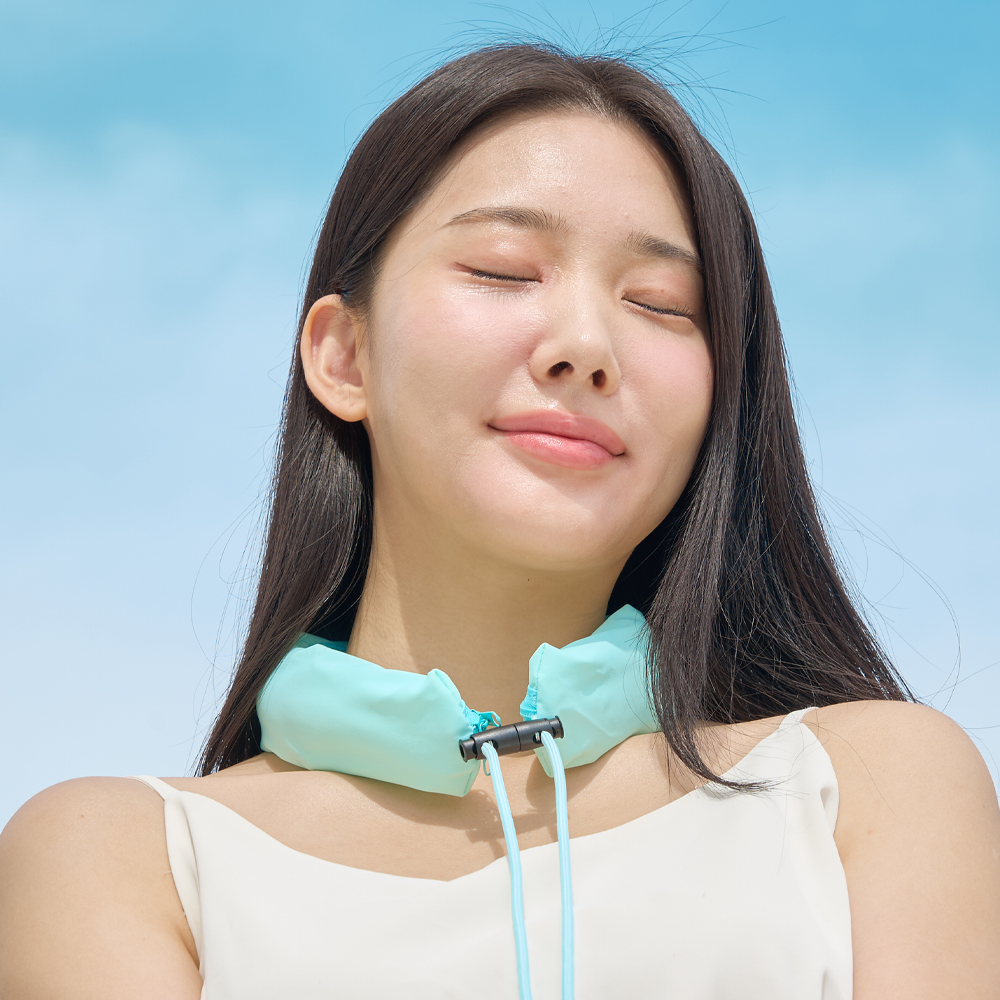 1+1 힐링팩토리 쿨민트 나인 넥쿨러 쿨 스카프 쿨링 아이스 넥밴드 여름 골프 얼음 목걸이 2개구성 - 상세 이미지 2