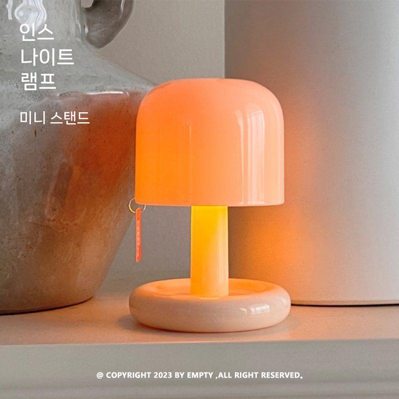 INS 나이트 램프 작은 책상 치유 따뜻한 가벼운 페인트 감지 ins 스타일 디자인 - 상세 이미지 4