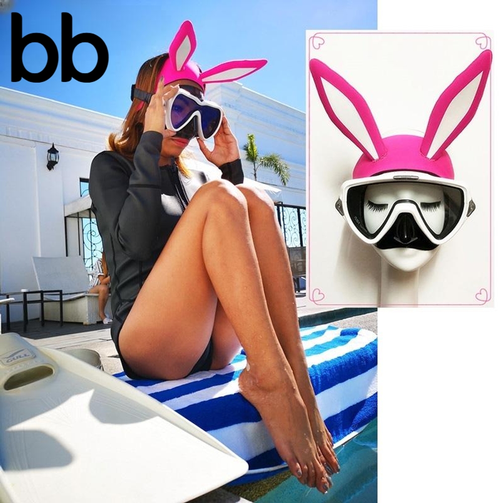 다이빙 수모 고양이 수영모 스쿠버 바다 토끼 커플 프리다이빙 귀여운 블랙 고양이 free - 상세 이미지 4