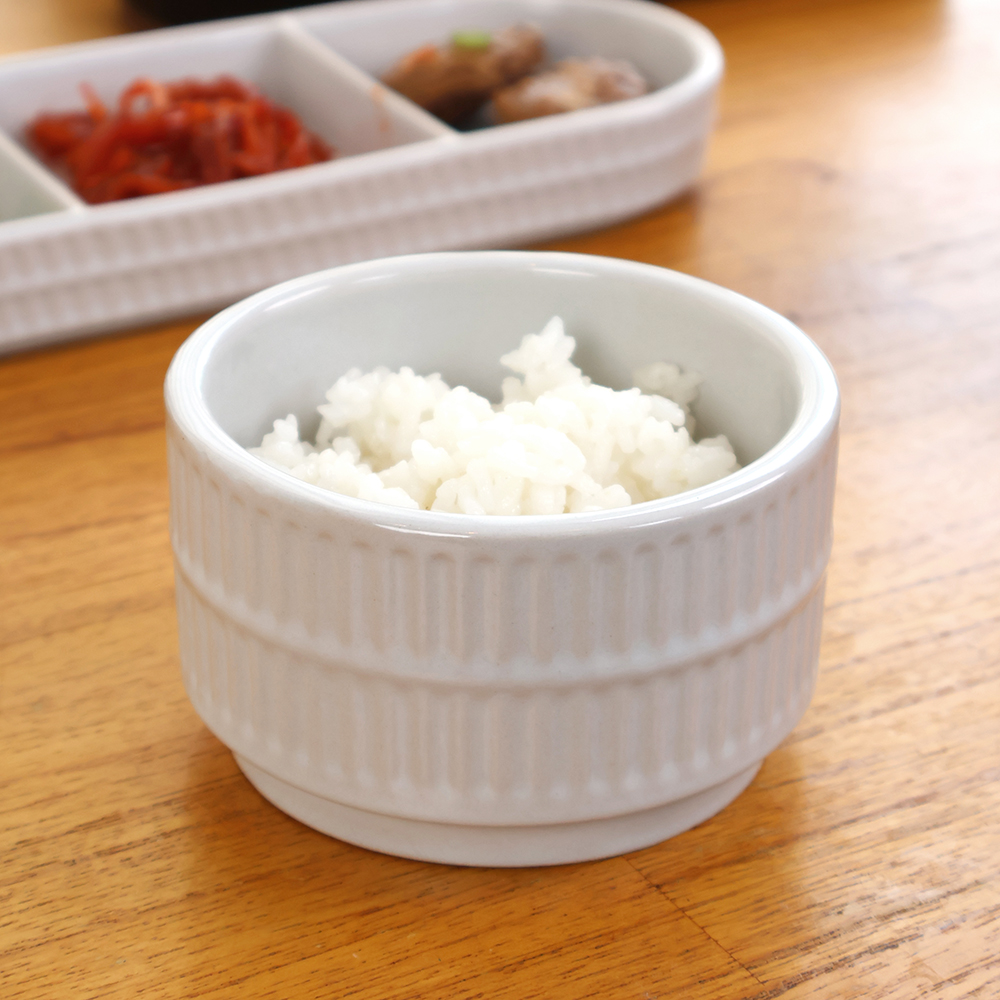 로얄보덴 노블 공기 밥그릇 화이트 4개 - 메인 이미지