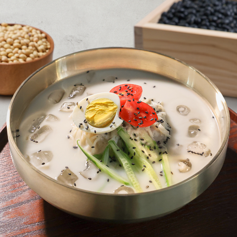 국산 서리태 콩물 진한 검은콩국물 콩국수 430ml+430ml - 상품 이미지