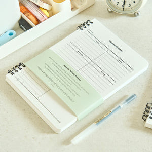 뮤니드 스프링 좌철 하드커버 아젠다 위클리 플래너 실사용 후기 | 효과 있을까? - 상품 이미지 3