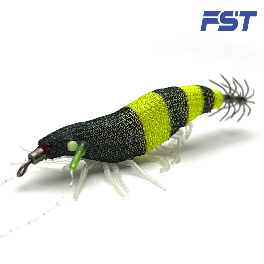 리얼 새우에기 쉬림프 한치 주꾸미 문어 갑오징어 에기 미니 우마이에기 11 허니비 (레인보우틴셀), 60mm