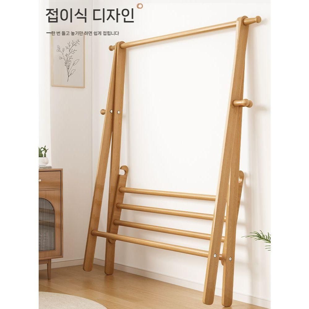 원목 옷걸이 스탠드 인테리어 행거 원룸 드레스룸 모던 사무실 엔틱 코트랙 이미지 6