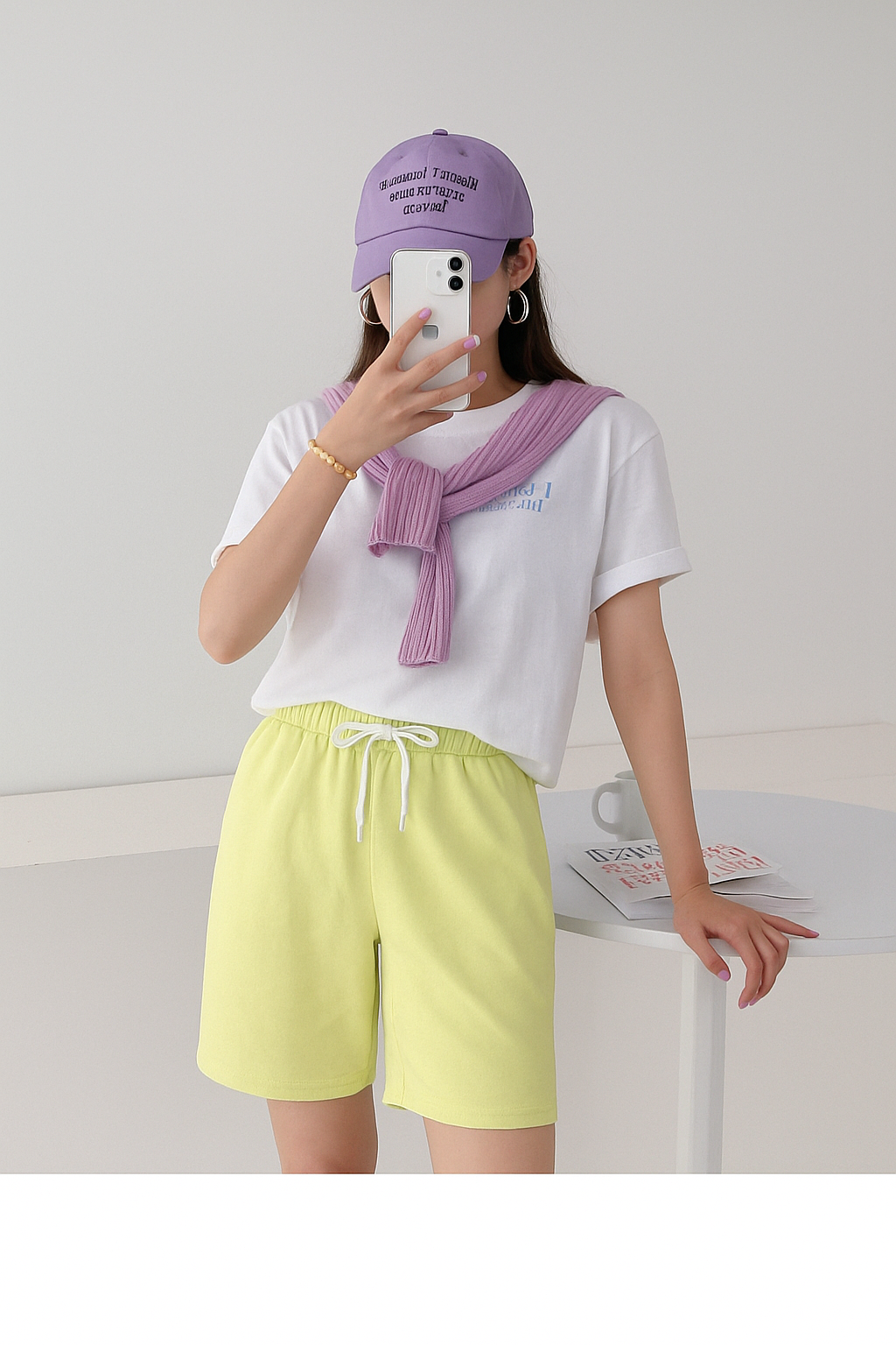 시원한 여자 여름 밴딩 반바지 8컬러  팬츠 데일리룩 원데이핏 ONeday fit - 상세 이미지 3