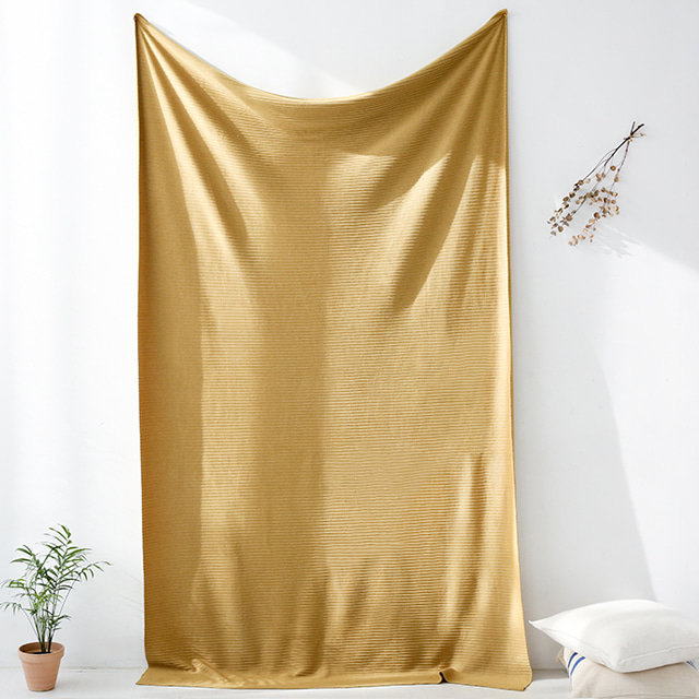 ACODI 담요 140x200 머스타드골드 6733.0453, 200x140cm