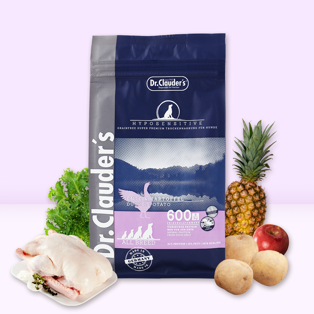 닥터클라우더 가수분해 알러지 오리&감자 강아지사료 어덜트, 350g, 1개