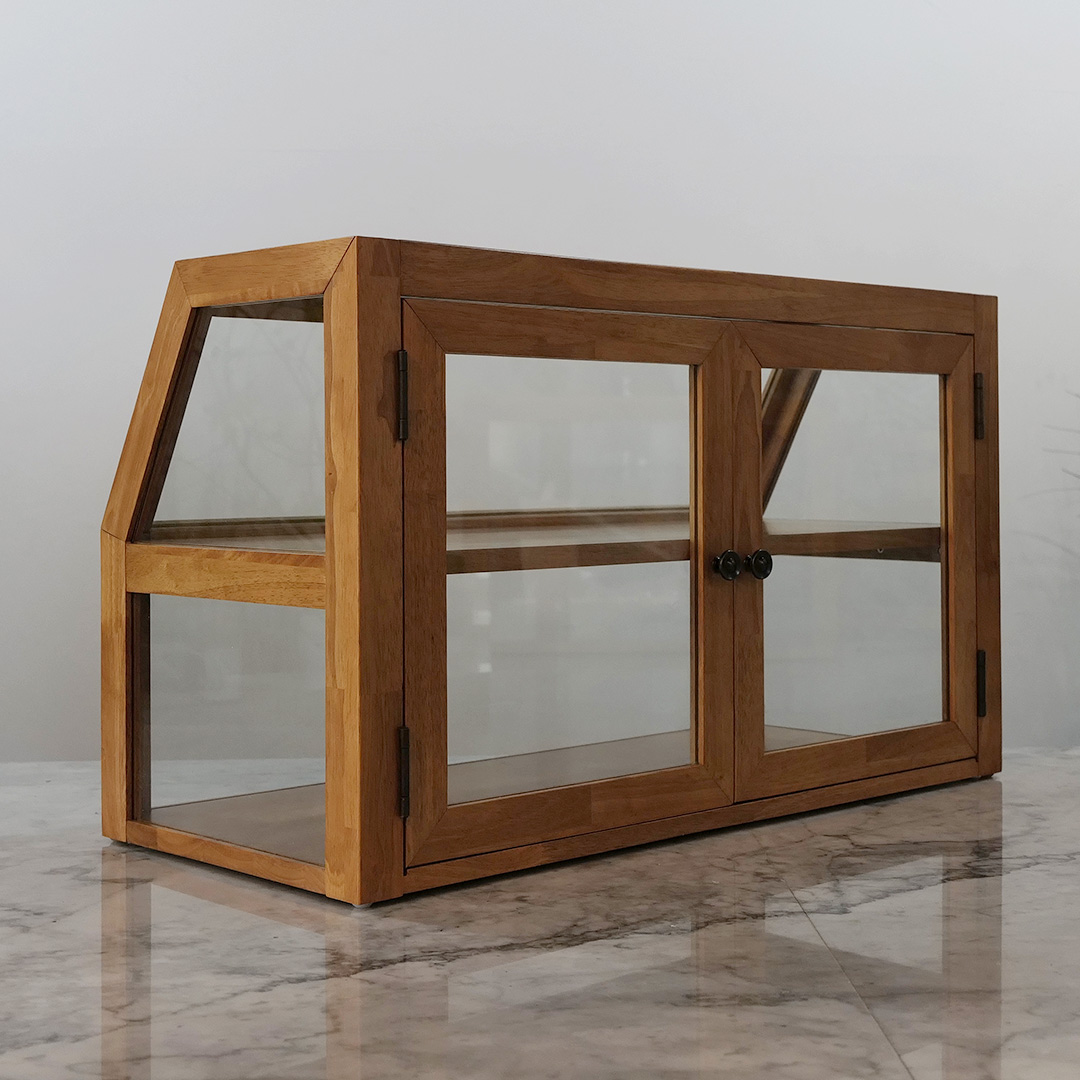 자야캠핑 오울루 베이커리 디저트 카페 1320 원목 수납장 쇼케이스 진열대 800